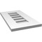 Ekena Millwork Vertical Surface Mount PVC Gable Vent: Functional, w/ 3-1/2"W x 1"P Standard Frame, 12"W x 22"H GVPVE12X2201SF - alternate 5